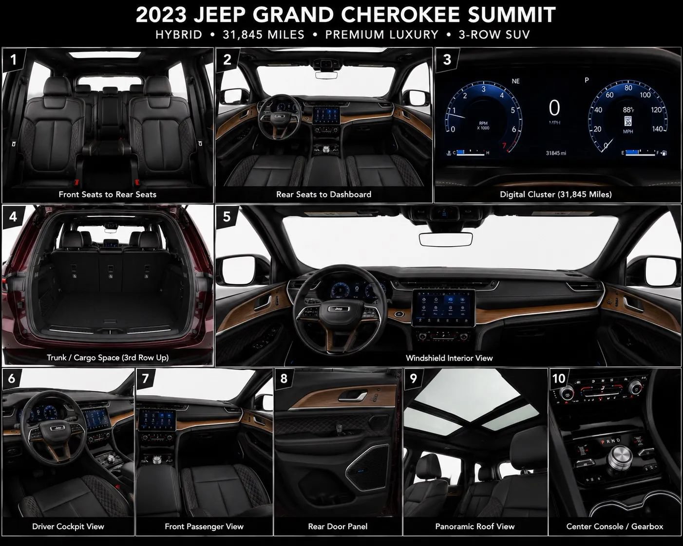 Used 2023 Jeep Grand Cherokee Summit w/ Adv Protech Group IV AWD/4WD image 15