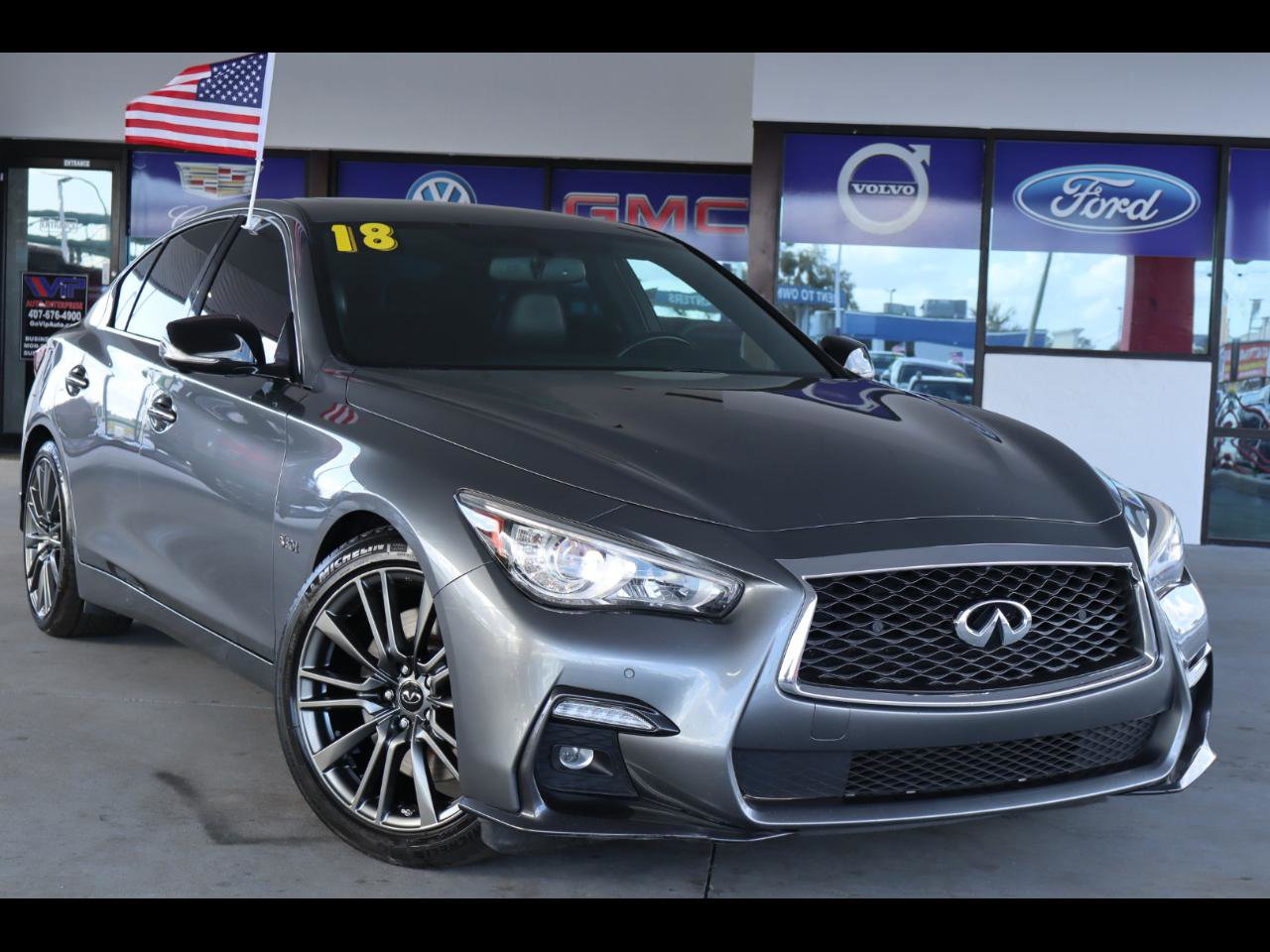 Used 2019 INFINITI Q50 Red Sport 400 w/ Cargo Package (L96) image 1