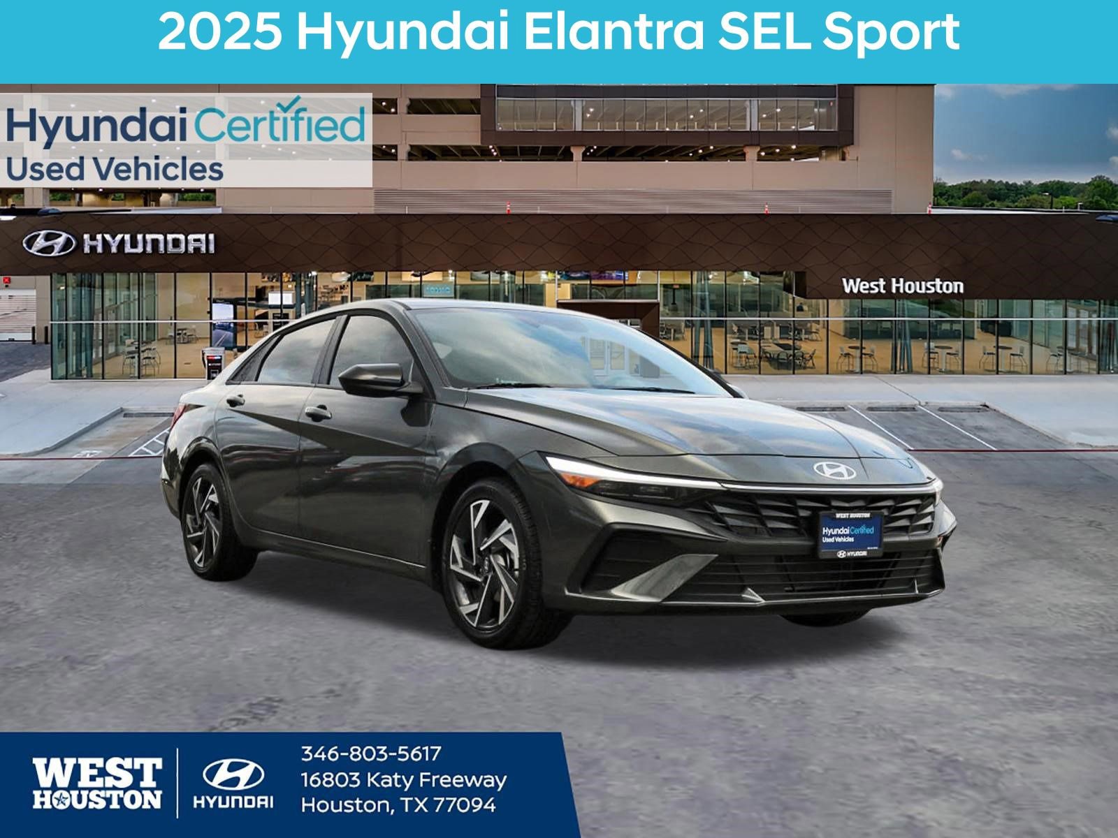 Certified 2025 Hyundai Elantra Sport