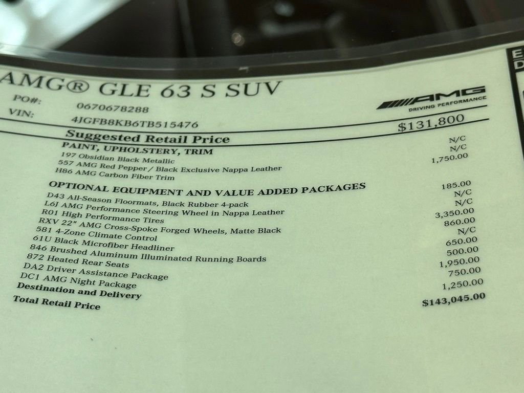 New 2026 Mercedes-Benz GLE 63 AMG S image 18