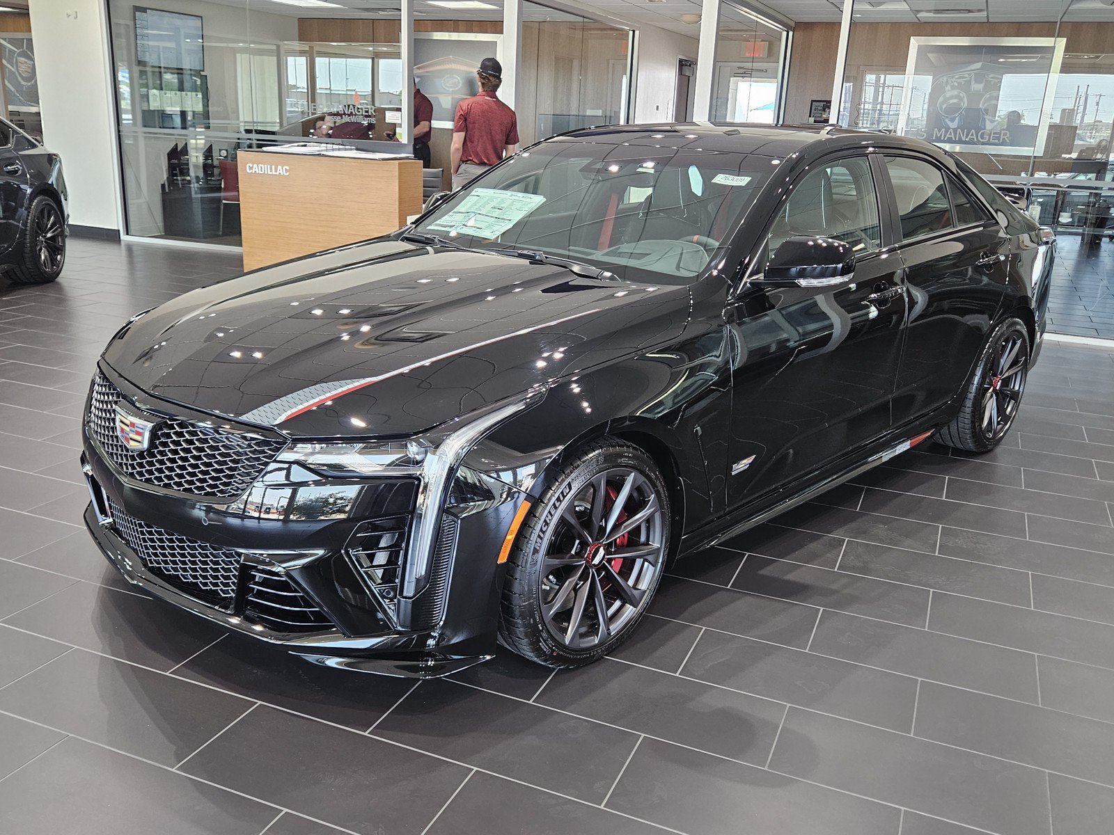 New 2026 Cadillac CT4 V Blackwing w/ LPO, Red Accent Package RWD image 2