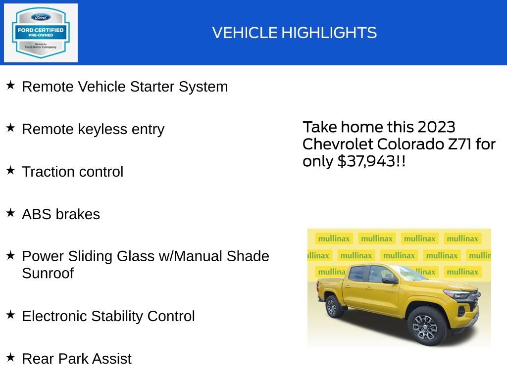 Used 2023 Chevrolet Colorado Z71 w/ Z71 Convenience Package 2 AWD/4WD image 19