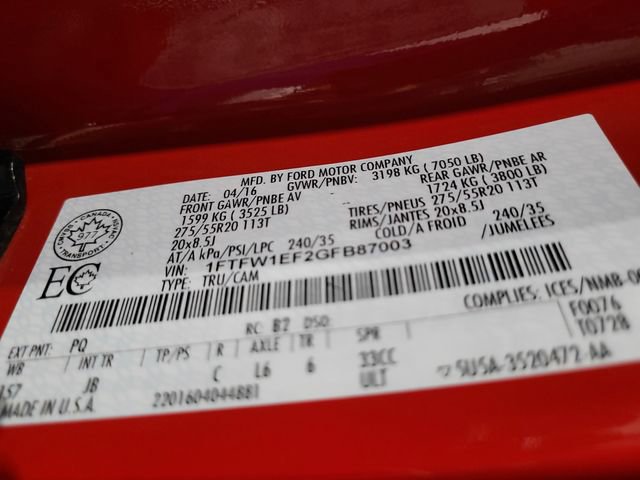 Used 2016 Ford F150 XLT w/ Equipment Group 302A Luxury image 52