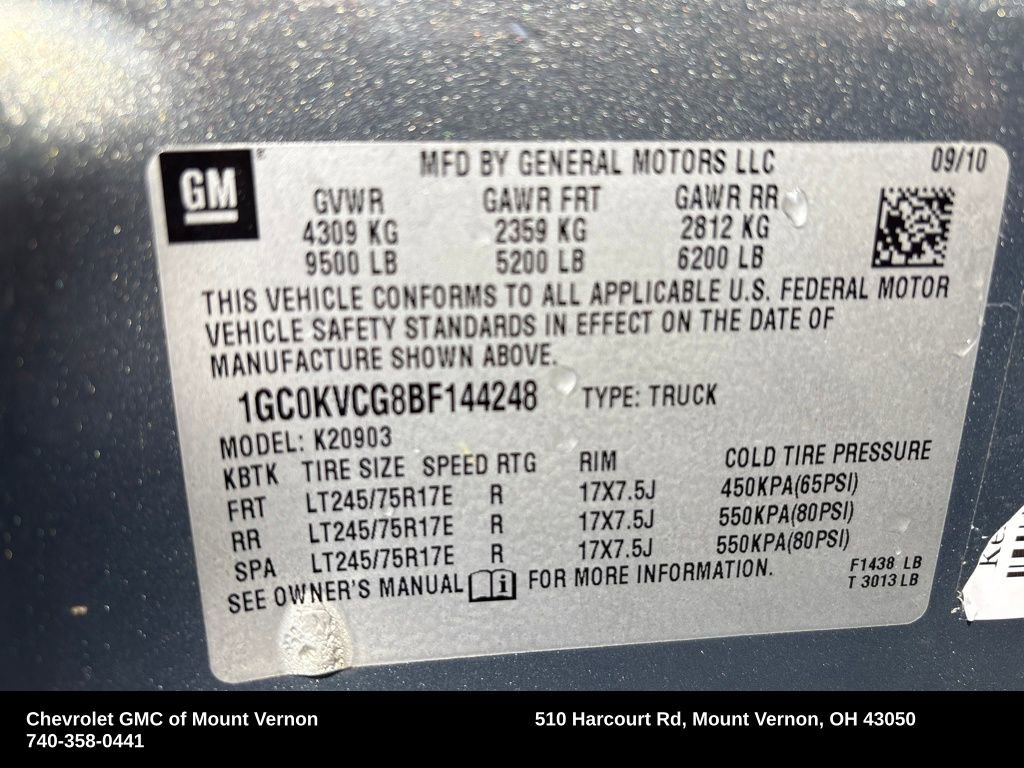 Used 2011 Chevrolet Silverado 2500 W/T w/ Snow Plow Prep Package image 26