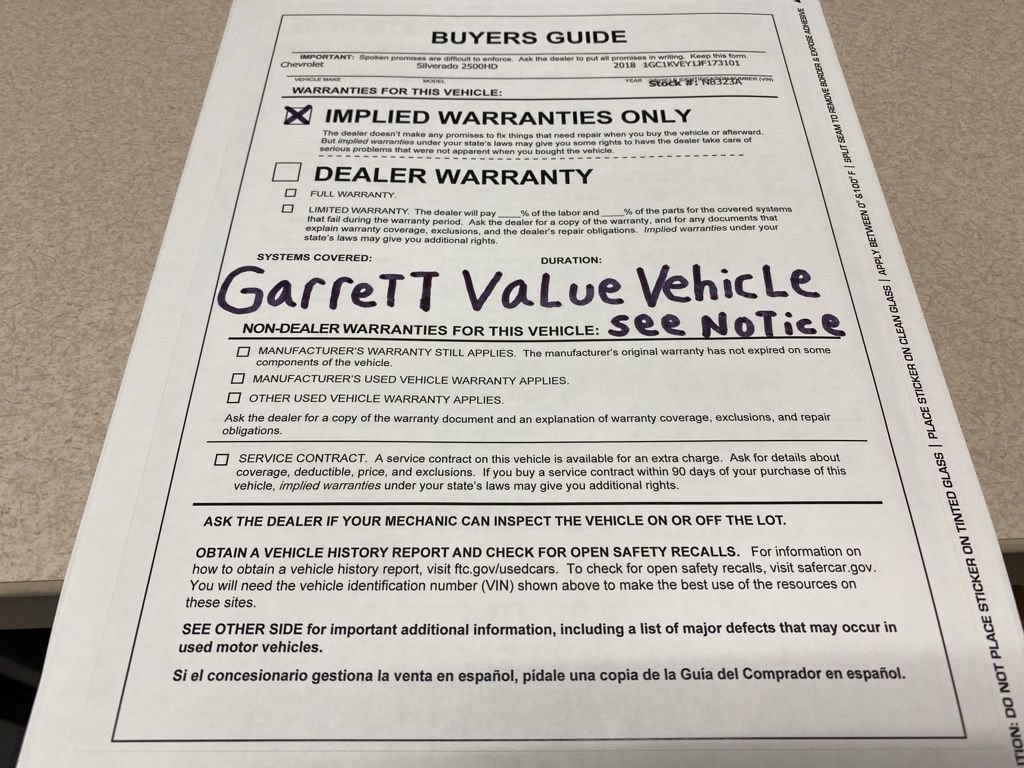 Used 2018 Chevrolet Silverado 2500 LT AWD/4WD image 27