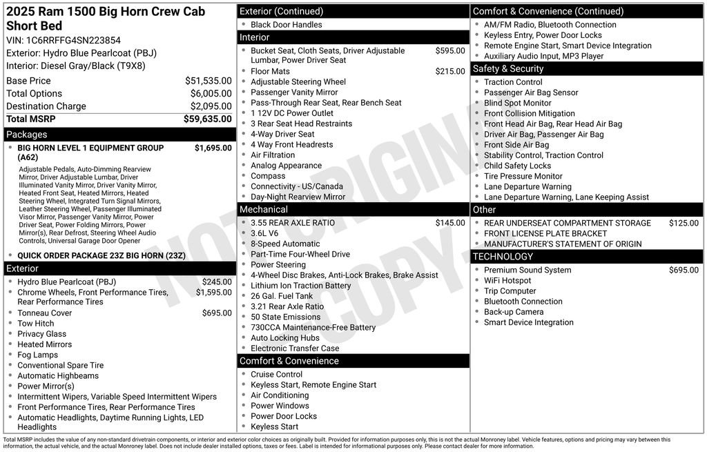 New 2025 RAM 1500 Big Horn image 6