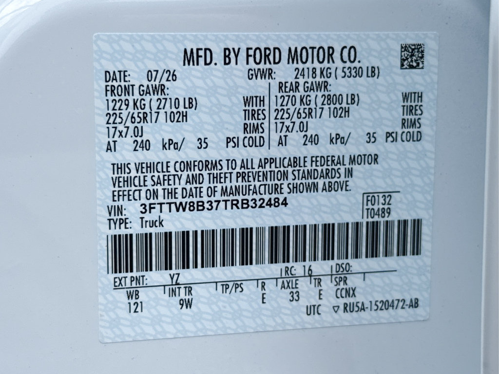New 2026 Ford Maverick XL w/ Equipment Group 101A AWD/4WD image 27