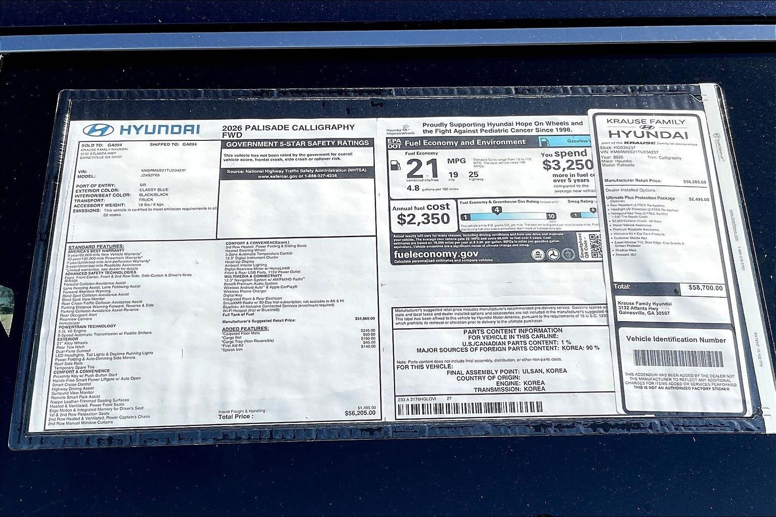 New 2026 Hyundai Palisade Calligraphy image 14