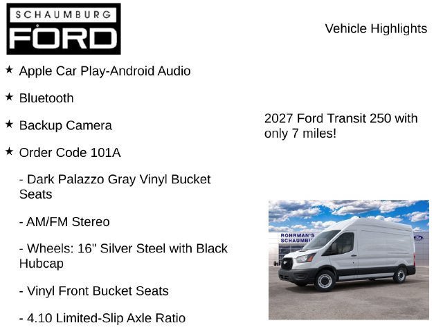 New 2027 Ford Transit 250 148 High Roof RWD image 7