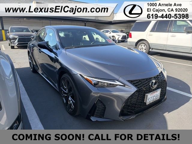 Certified 2025 Lexus IS 350 F Sport w/ Navigation Package RWD image 3