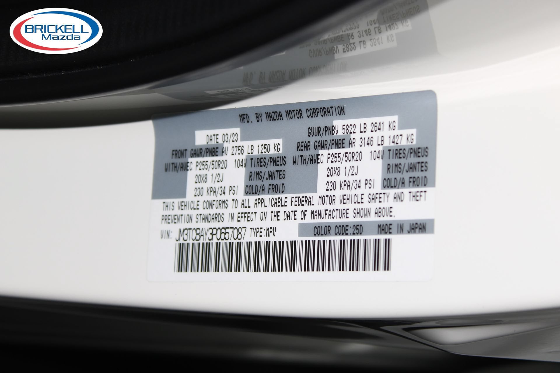 Used 2023 MAZDA CX-9 Touring Plus AWD/4WD image 41