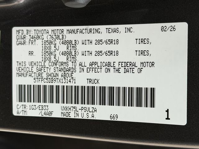 New 2026 Toyota Tundra TRD Pro image 28