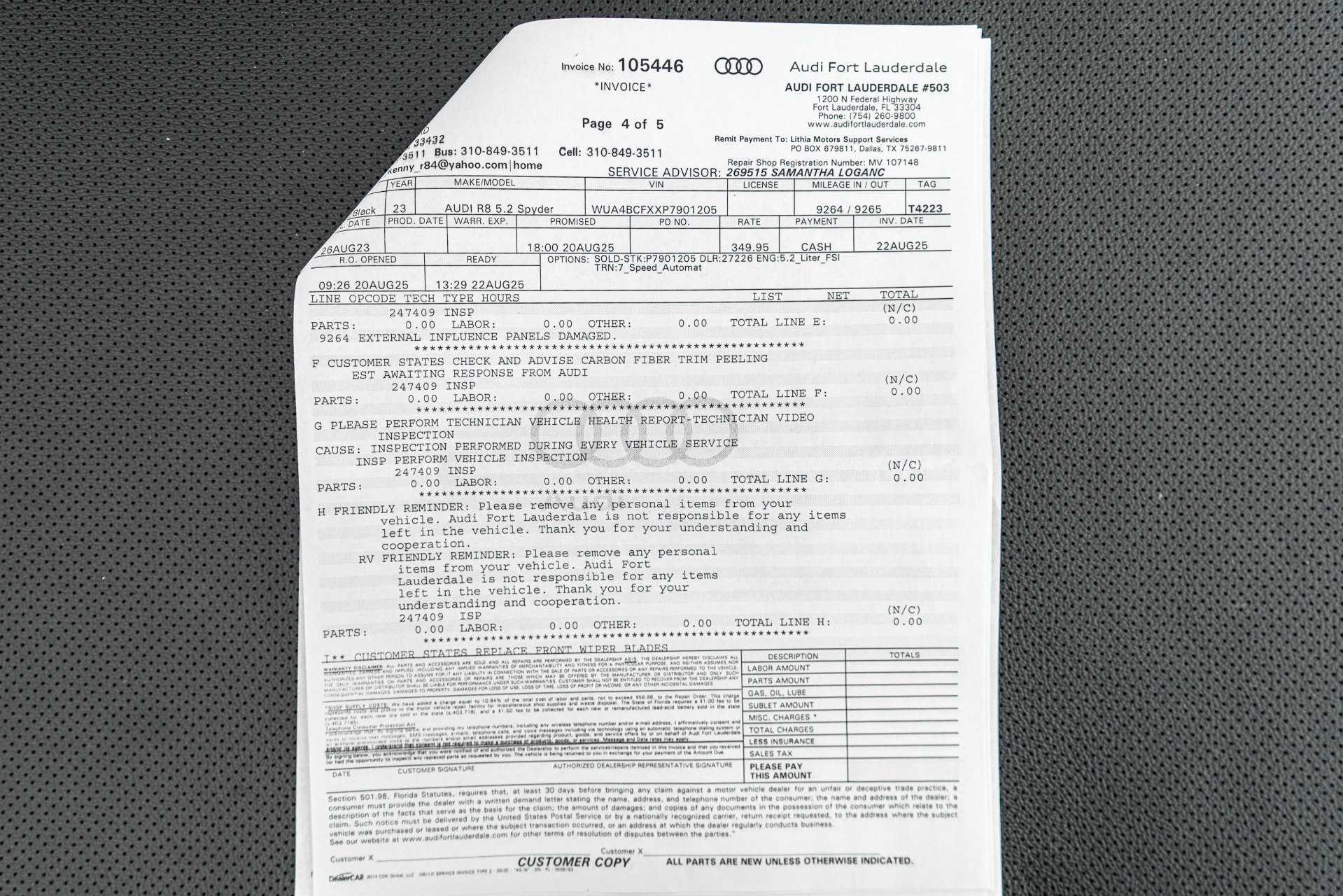 Used 2023 Audi R8 V10 performance image 44