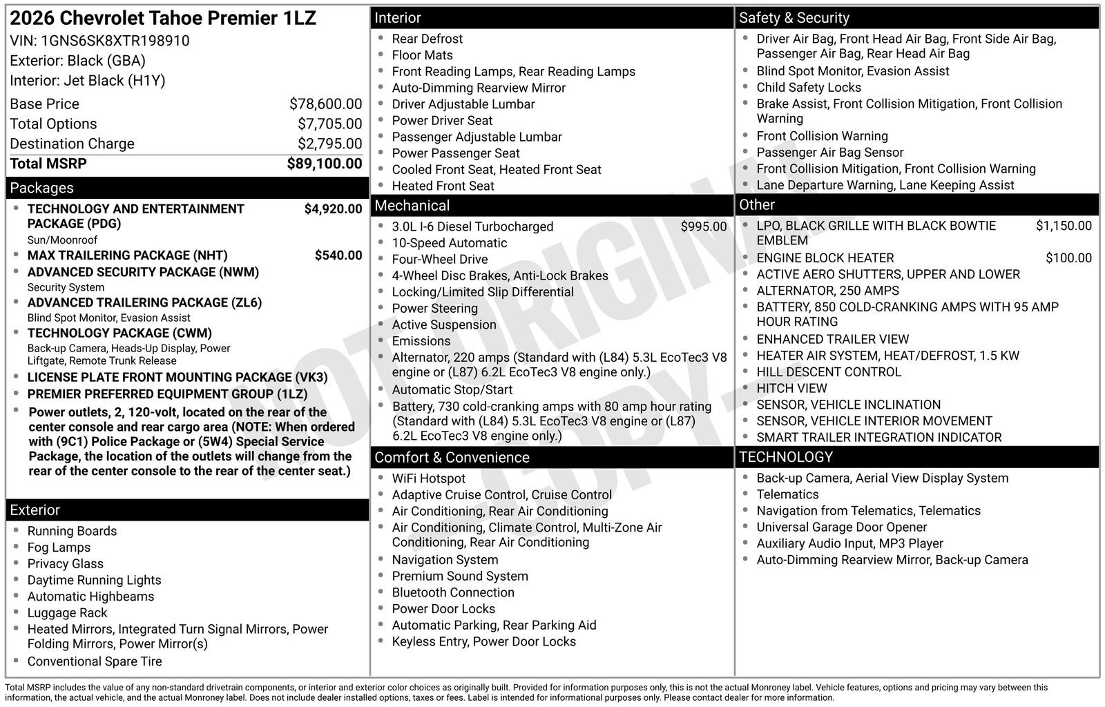 New 2026 Chevrolet Tahoe Premier image 5
