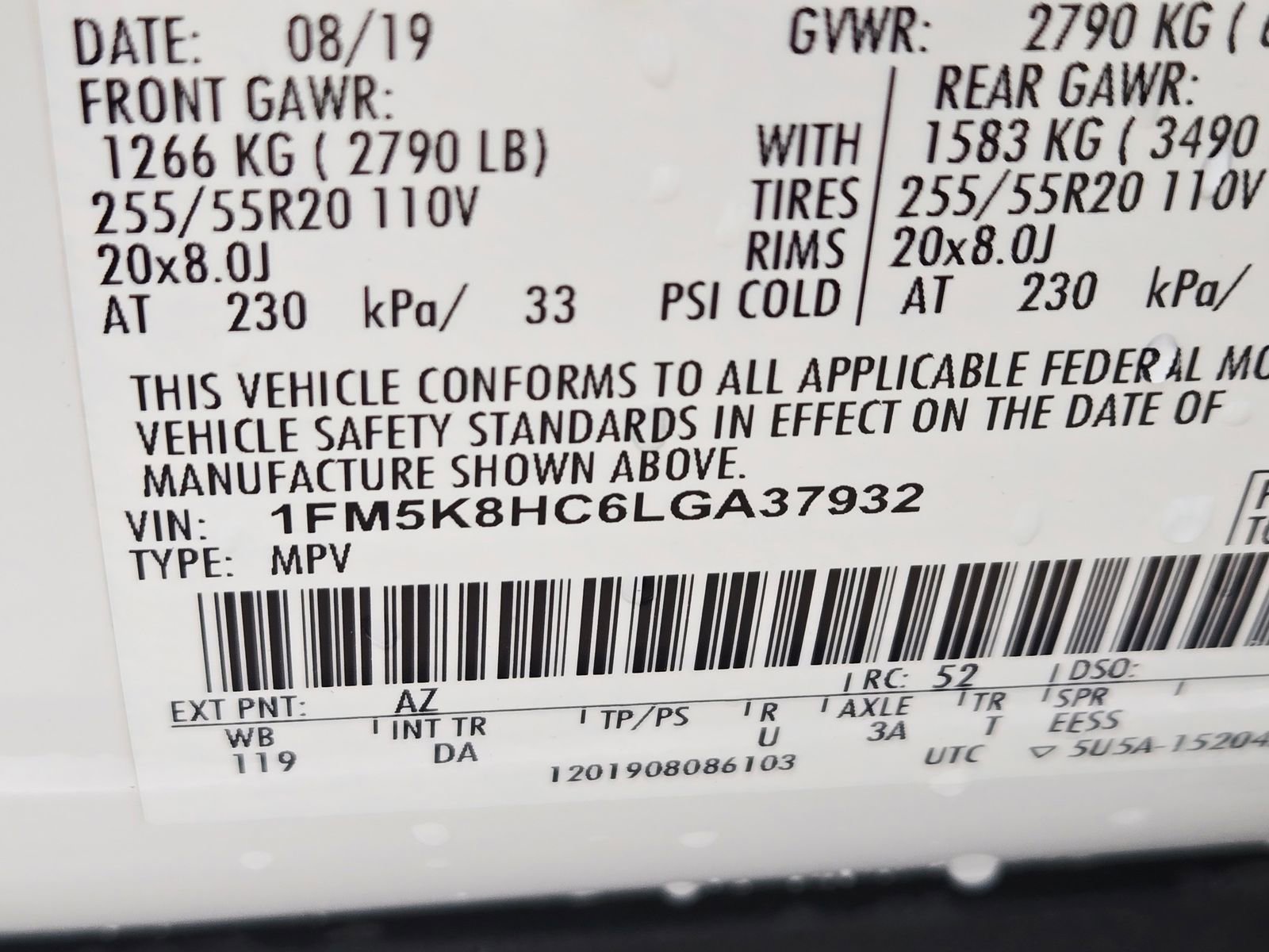 Used 2020 Ford Explorer Platinum w/ Premium Technology Package AWD/4WD image 10