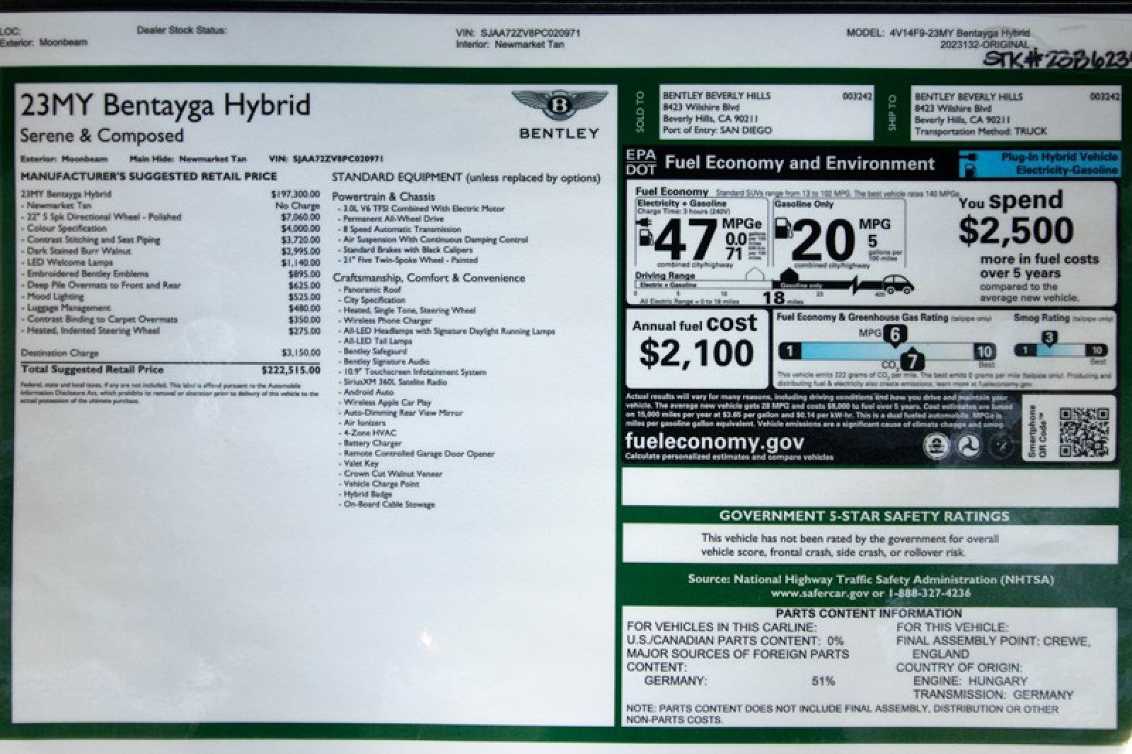 Used 2023 Bentley Bentayga Plug-In Hybrid image 72