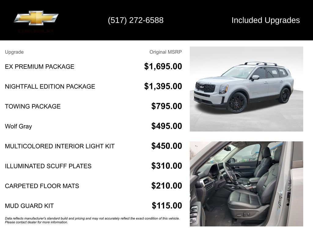 Used 2022 Kia Telluride EX w/ EX Premium Package image 5