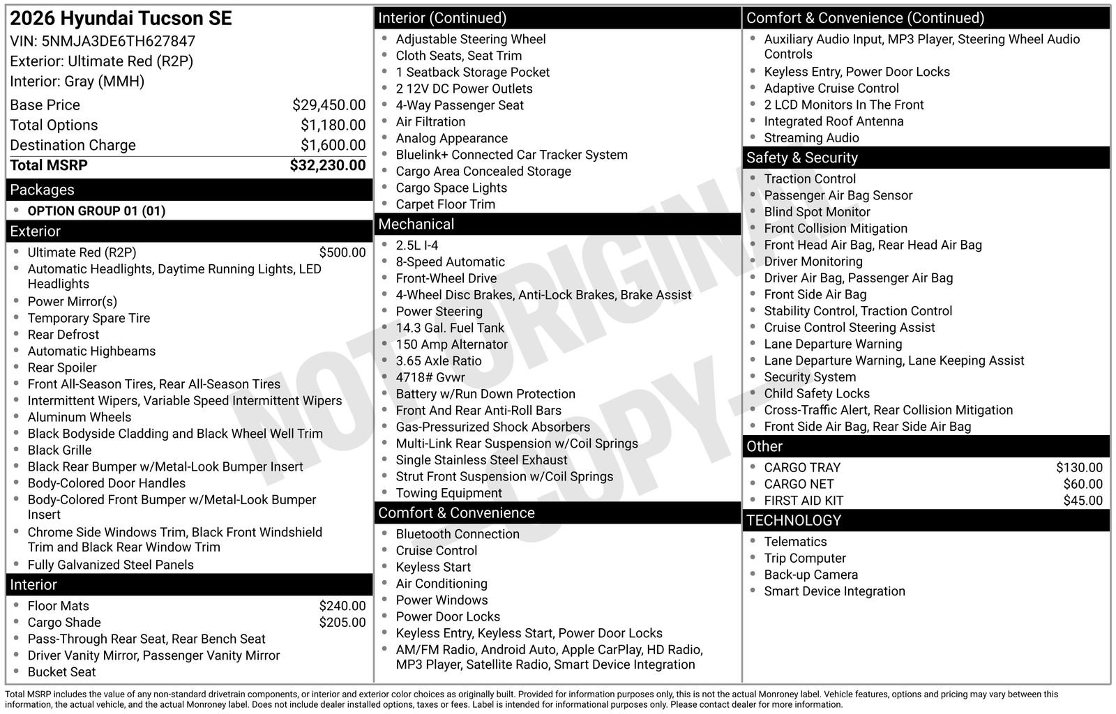 Certified 2026 Hyundai Tucson SE FWD image 28