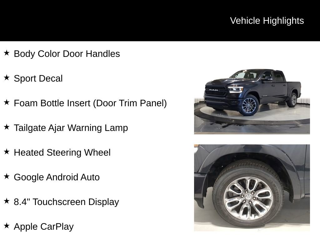 Used 2021 RAM 1500 Laramie w/ Sport Appearance Package image 38