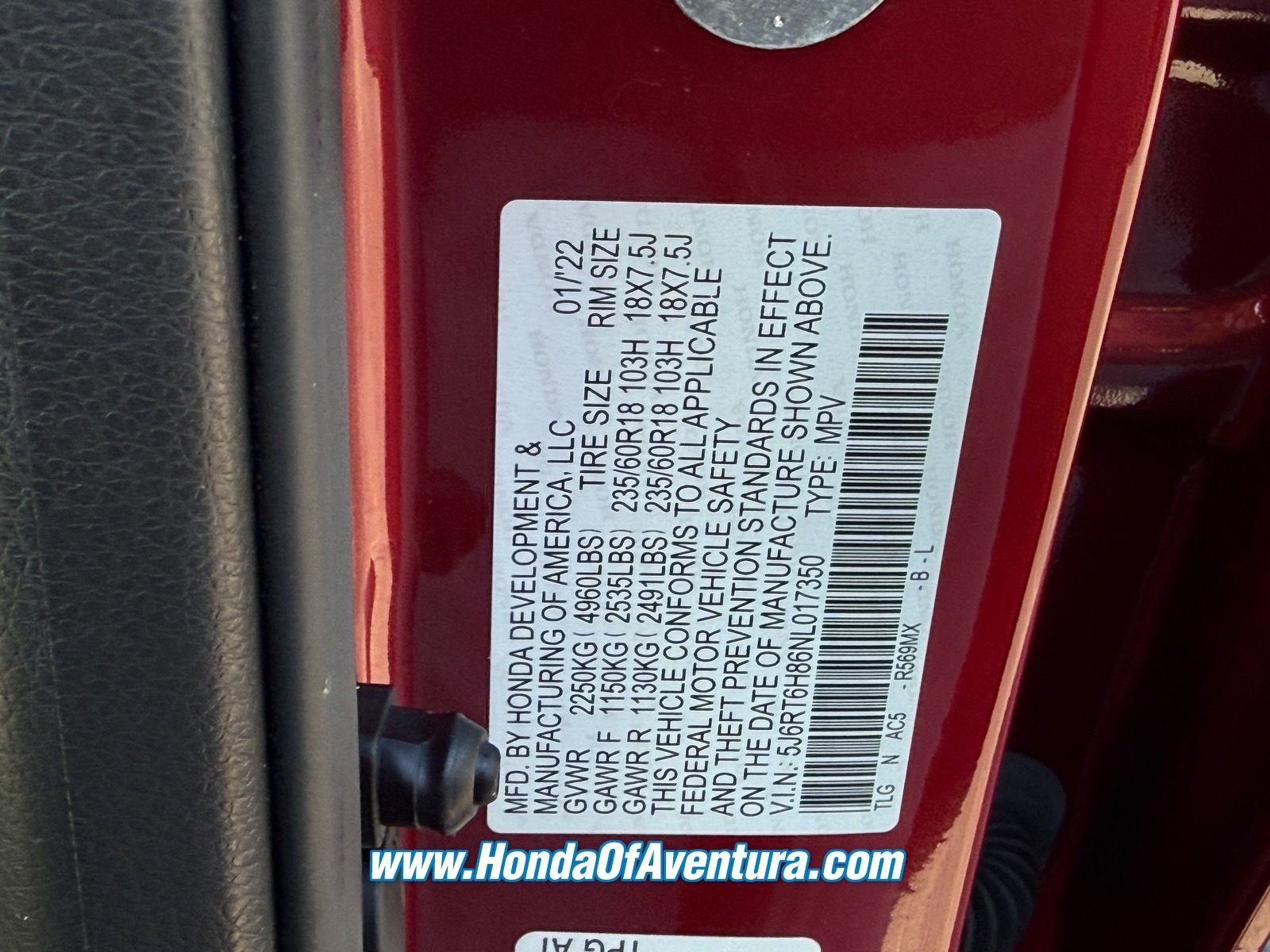 Certified 2022 Honda CR-V EX-L image 22
