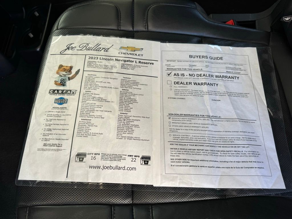 Used 2023 Lincoln Navigator L Reserve image 43