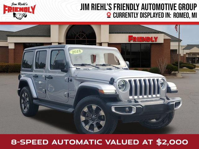 Used 2018 Jeep Wrangler Unlimited Sahara w/ Cold Weather Group AWD/4WD image 1