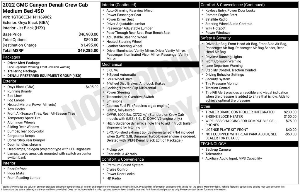 Used 2022 GMC Canyon Denali image 2