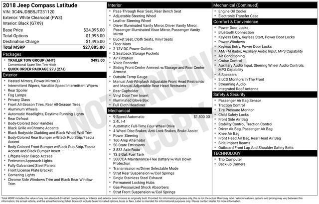 Used 2018 Jeep Compass Latitude w/ Trailer Tow Group image 4