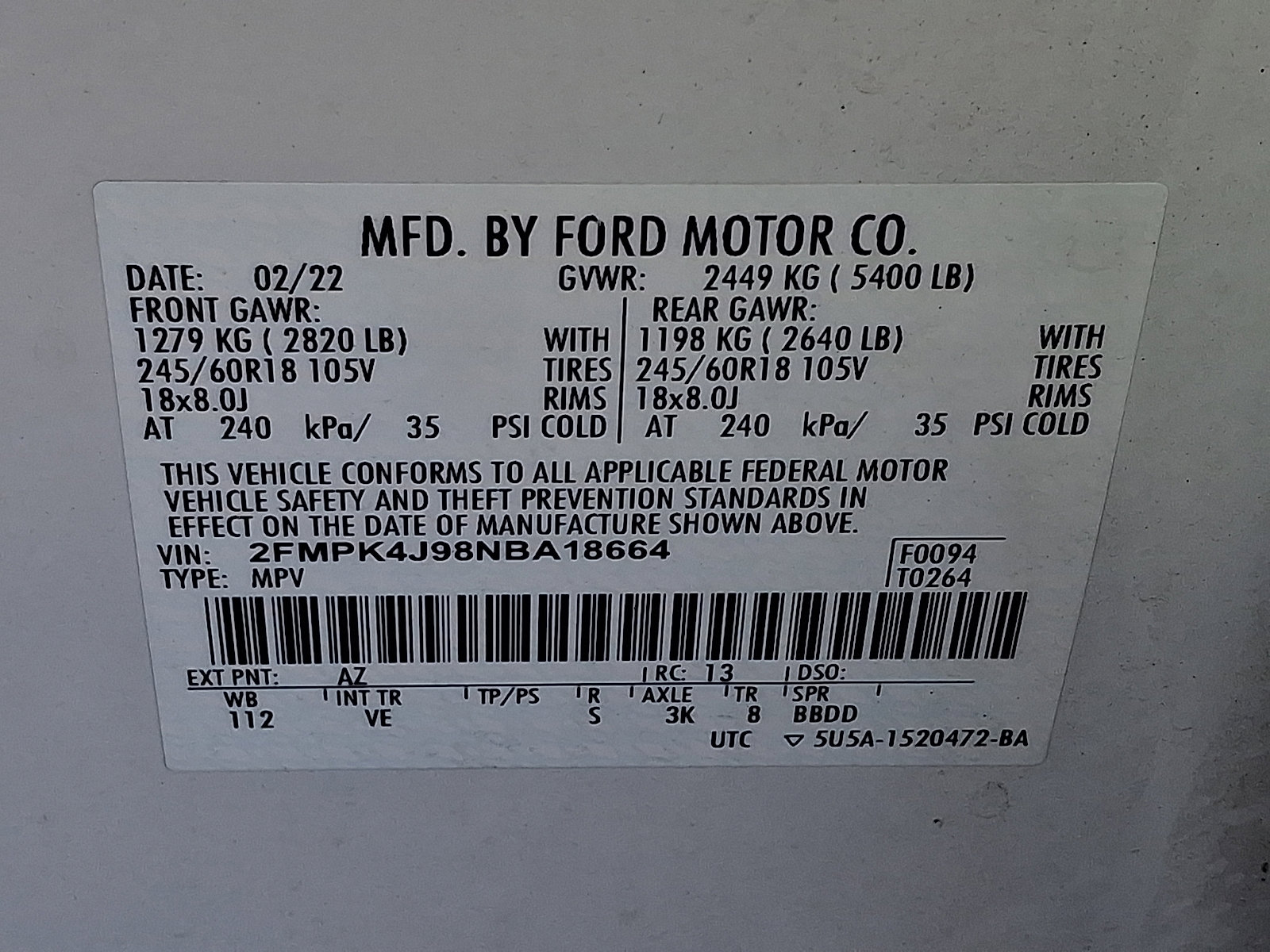 Certified 2022 Ford Edge SEL w/ Convenience Package AWD/4WD image 27