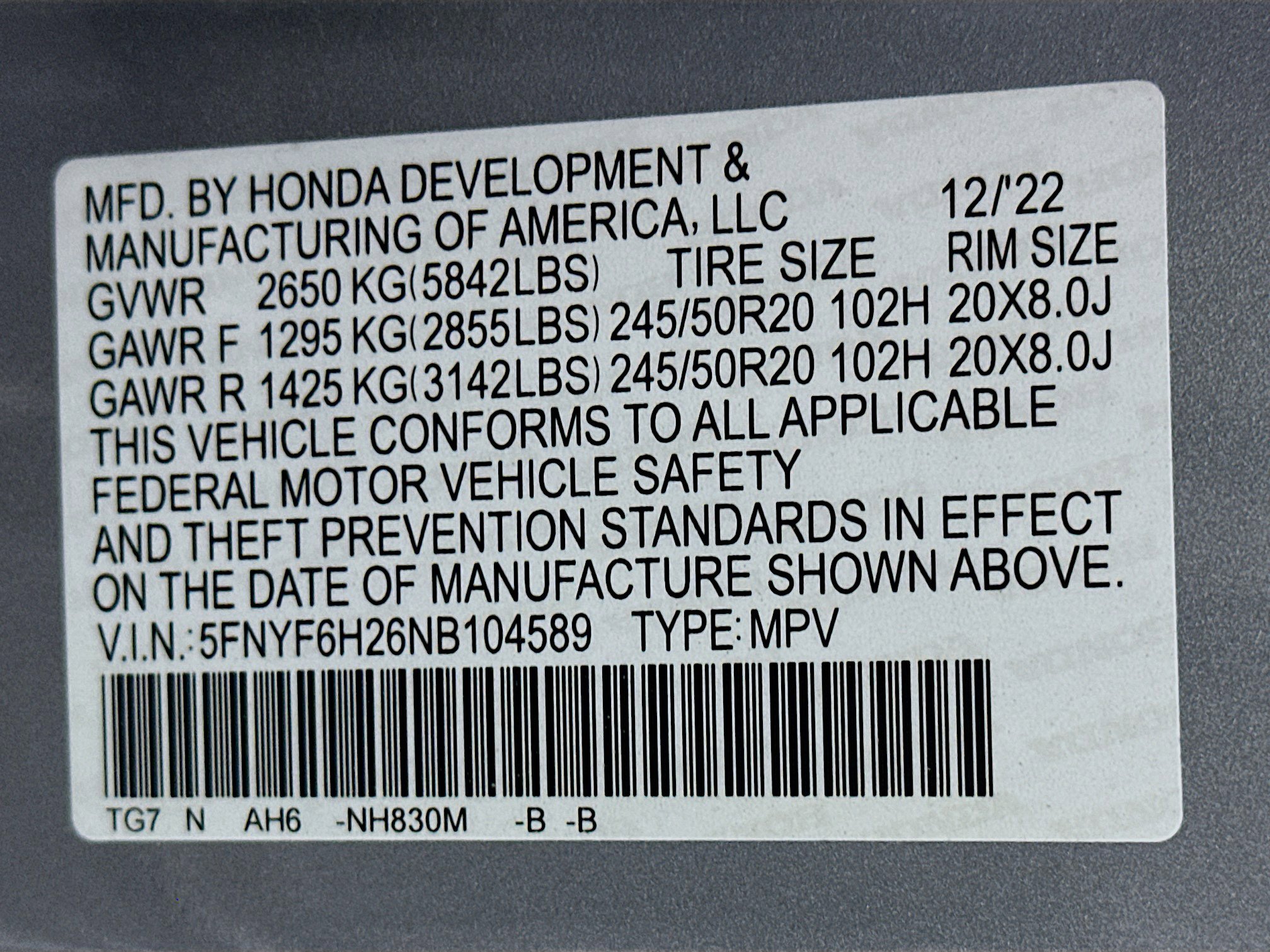 Used 2022 Honda Pilot Special Edition image 12