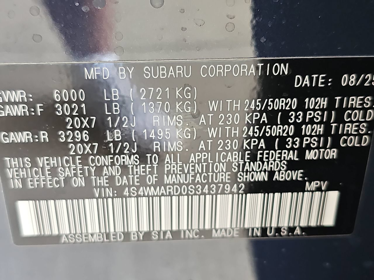 Used 2025 Subaru Ascent Bronze Edition AWD/4WD image 45