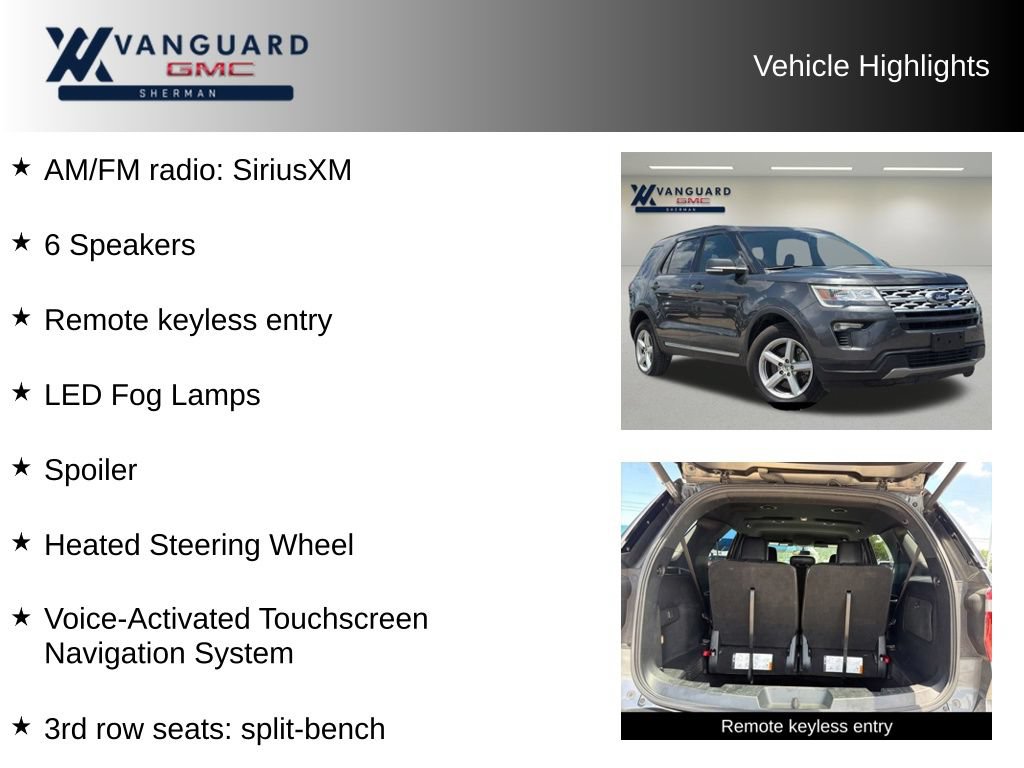 Used 2019 Ford Explorer XLT w/ Equipment Group 202A FWD image 10