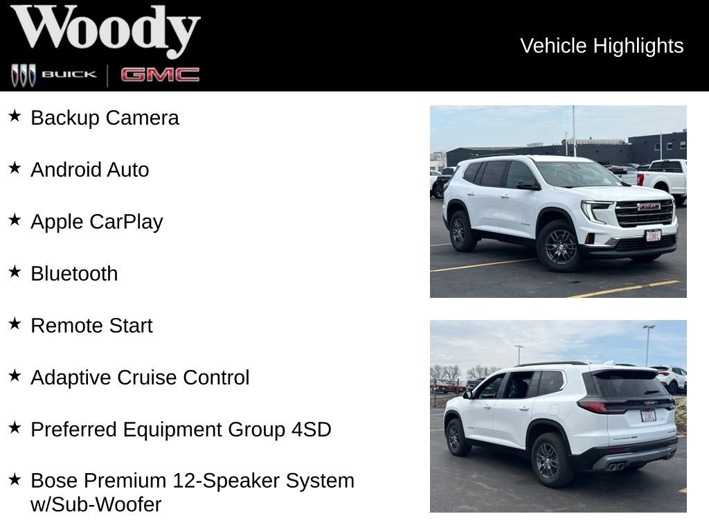New 2026 GMC Acadia Elevation AWD/4WD image 3