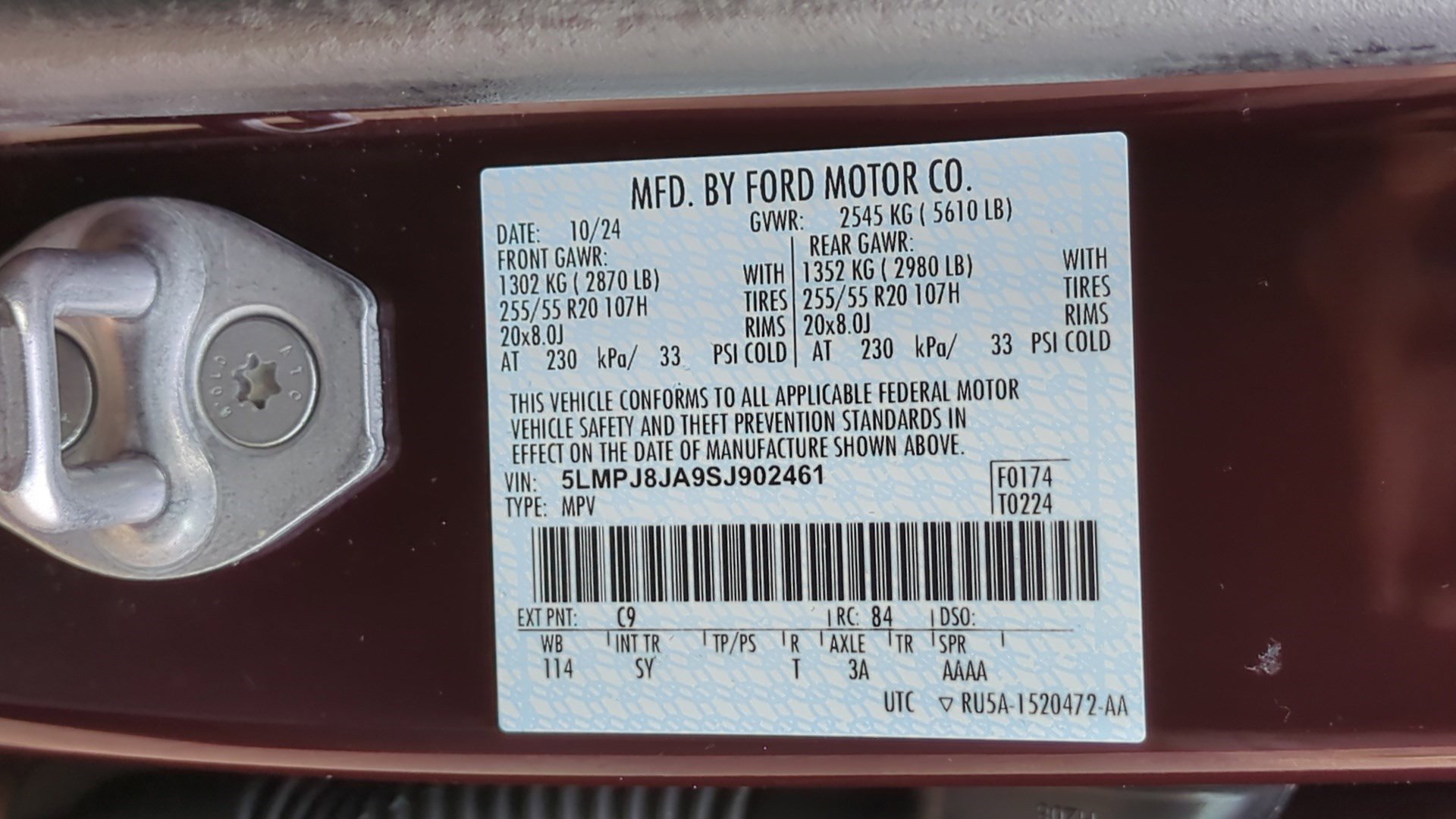 Used 2025 Lincoln Nautilus Premier w/ Jet Appearance Package AWD/4WD image 32