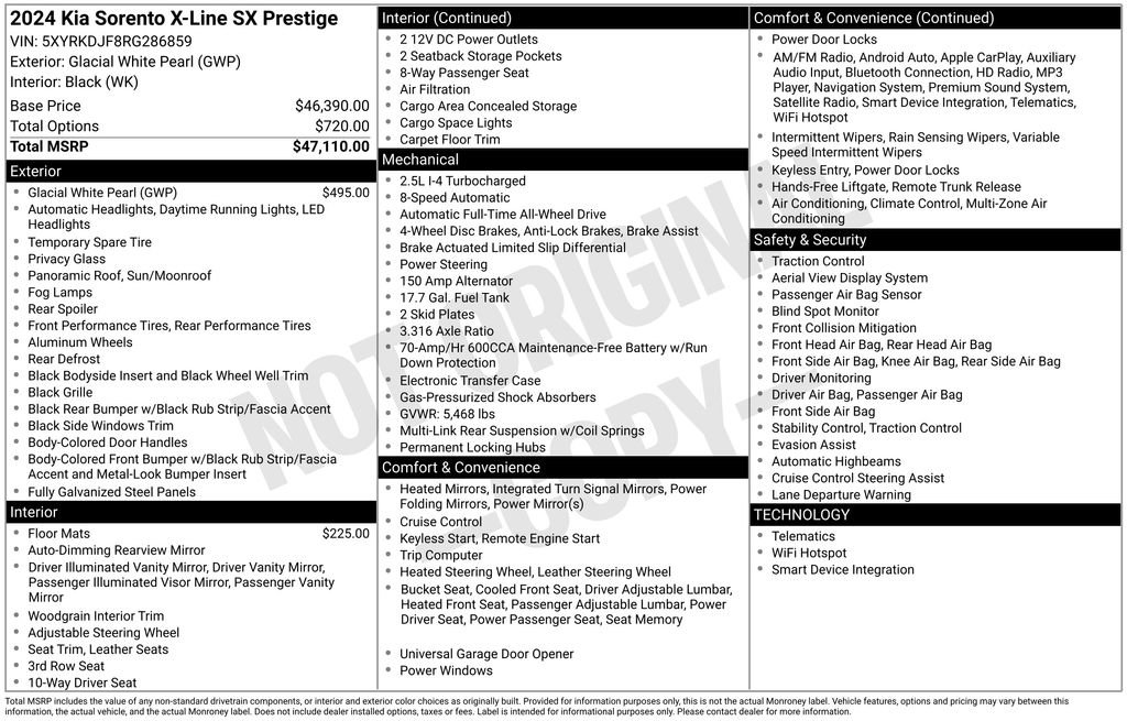 Used 2024 Kia Sorento SX Prestige image 6