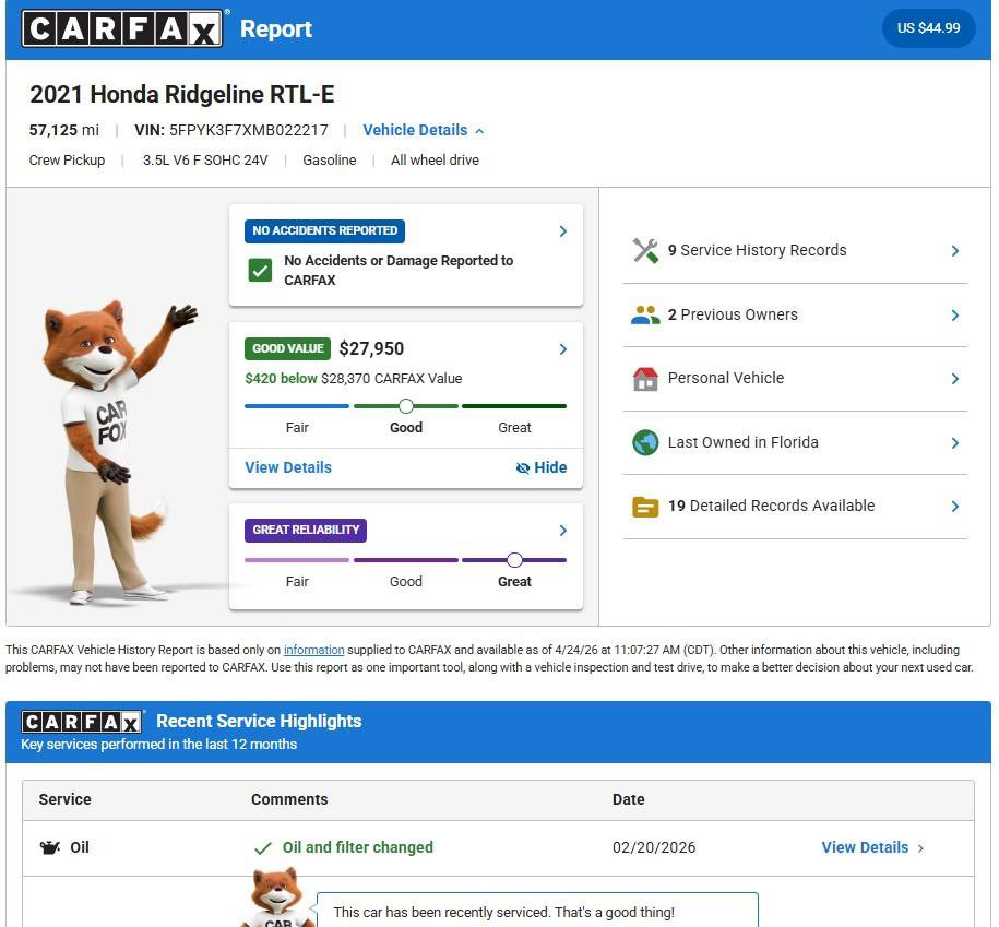 Used 2021 Honda Ridgeline RTL-E image 3