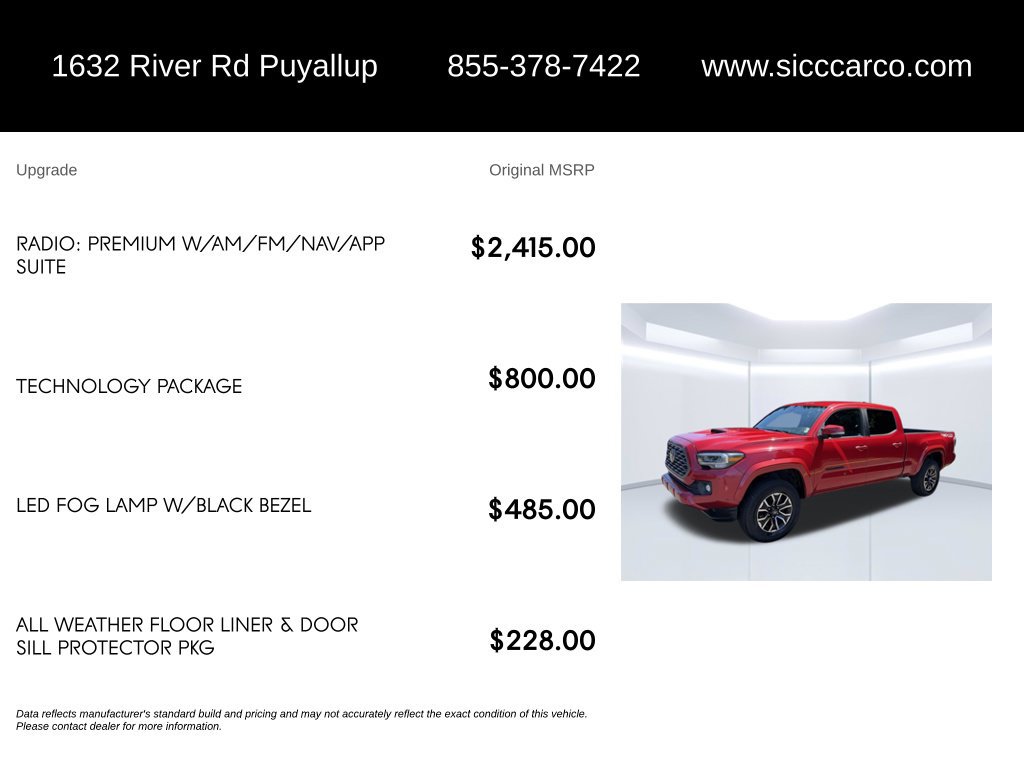 Used 2020 Toyota Tacoma TRD Sport w/ Technology Package AWD/4WD image 5