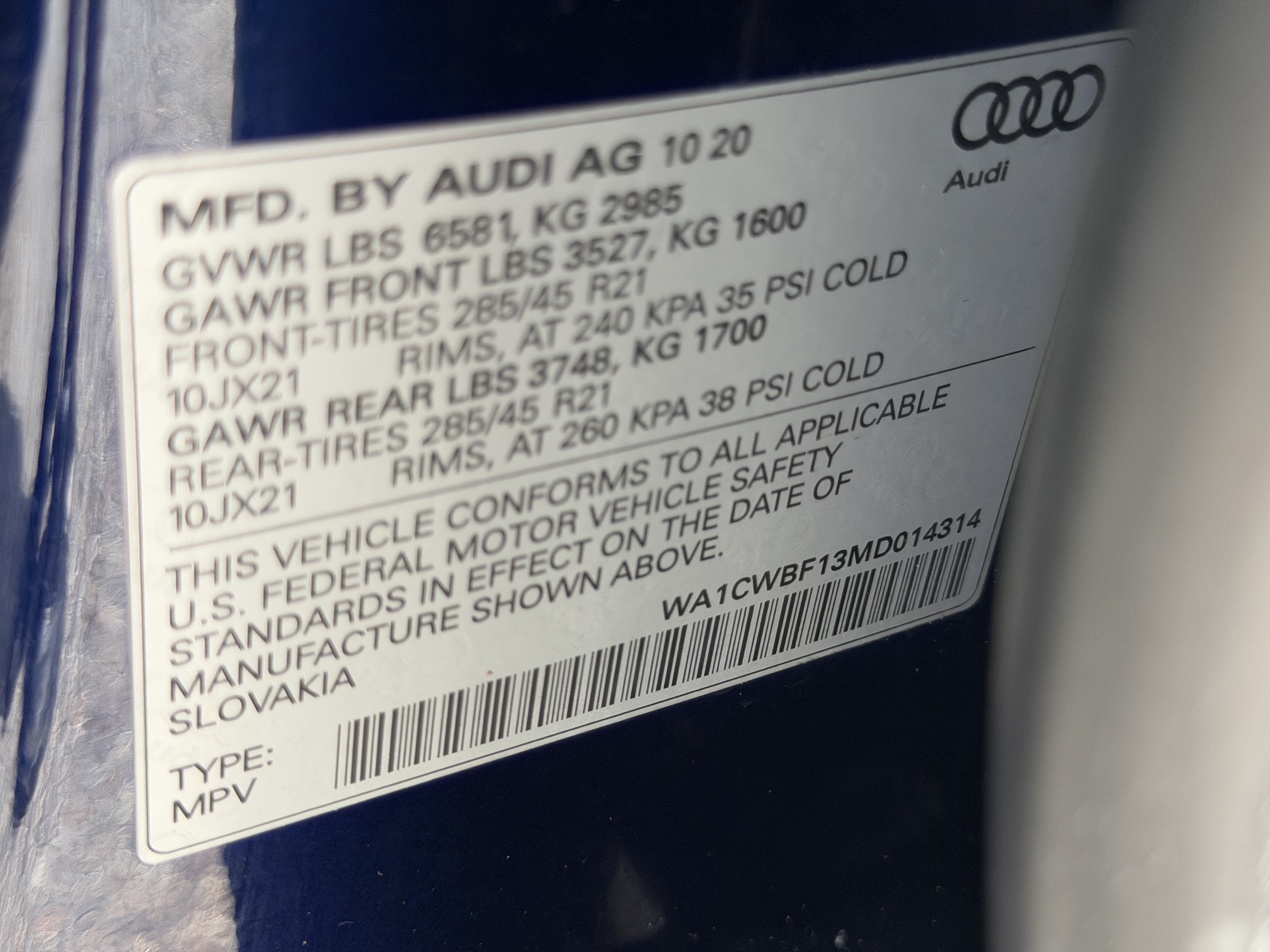 Used 2021 Audi SQ8 Prestige AWD/4WD image 39