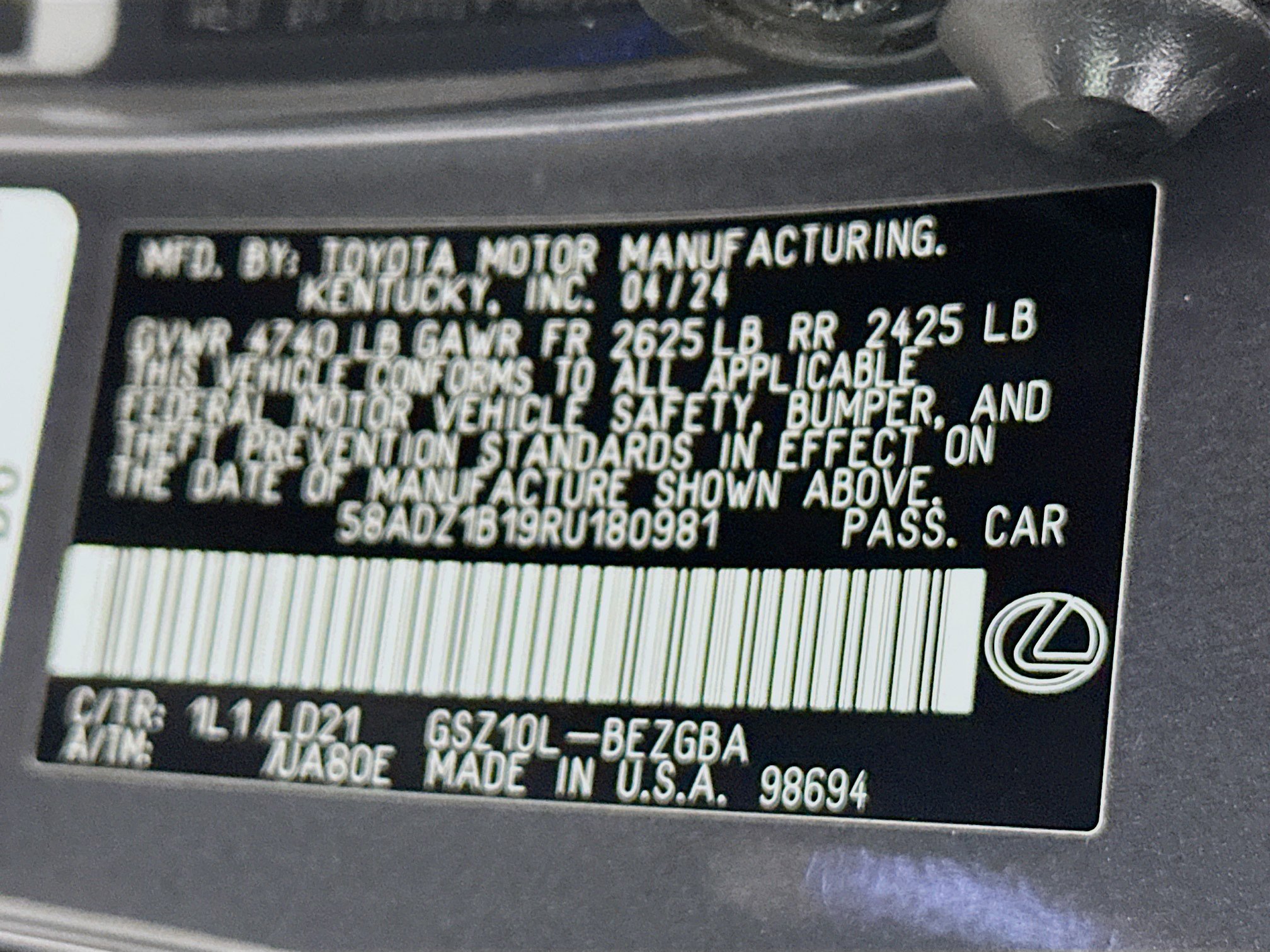 Used 2024 Lexus ES 350 ES 350 image 12