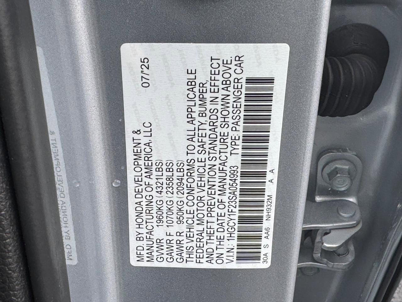 Certified 2025 Honda Accord LX image 25