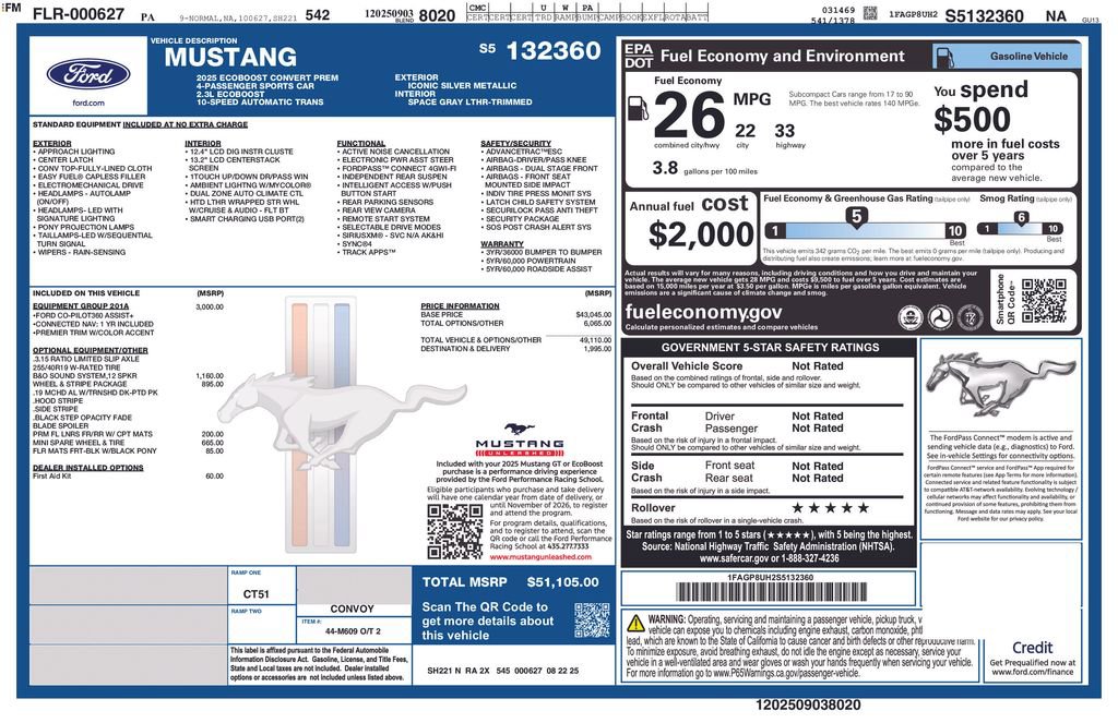 New 2025 Ford Mustang Premium RWD image 6