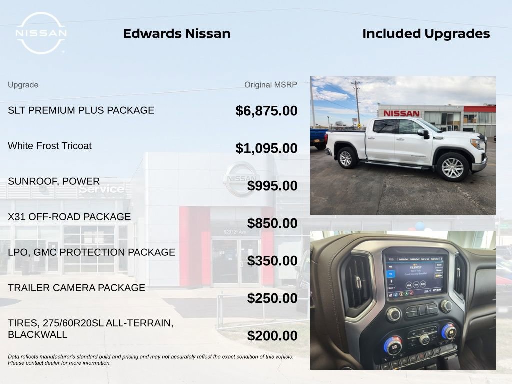 Used 2019 GMC Sierra 1500 SLT w/ SLT Premium Plus Package AWD/4WD image 7