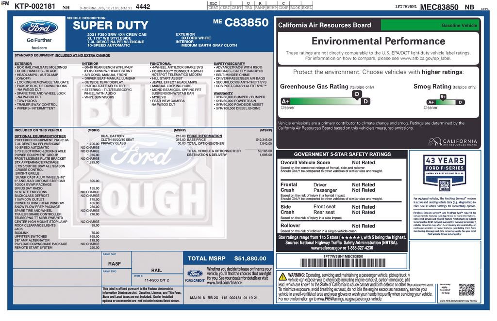 Used 2021 Ford F350 XL w/ STX Appearance Package AWD/4WD image 5