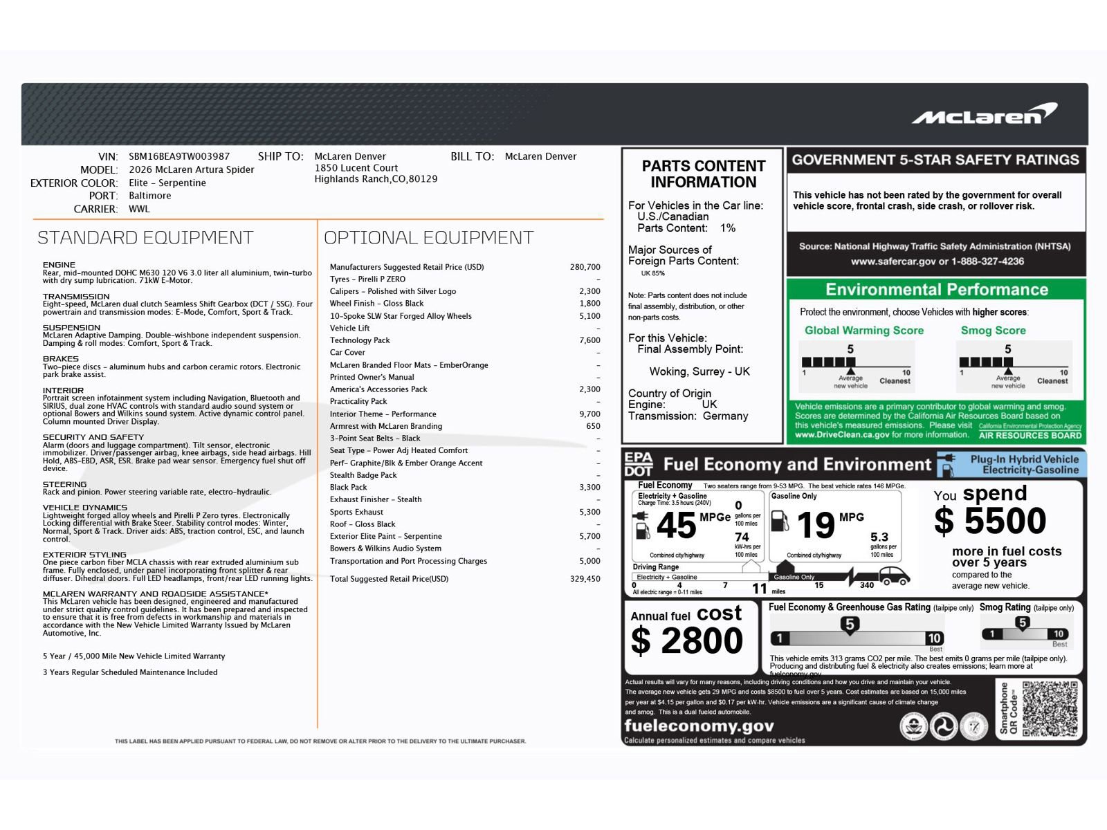 New 2026 McLaren Artura Spider image 6