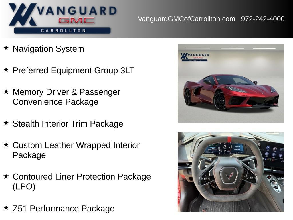 Used 2023 Chevrolet Corvette Stingray Premium Cpe w/ Z51 Performance Package RWD image 6