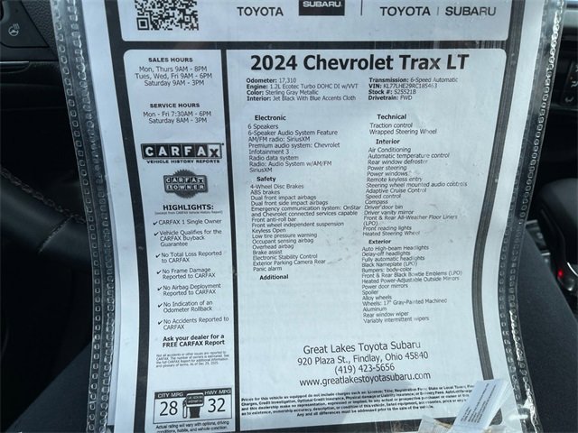 Used 2024 Chevrolet Trax LT w/ Driver Confidence Package image 27