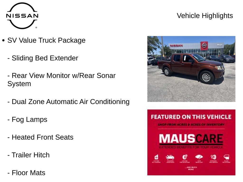 Used 2017 Nissan Frontier SV w/ SV Value Truck Package RWD image 8