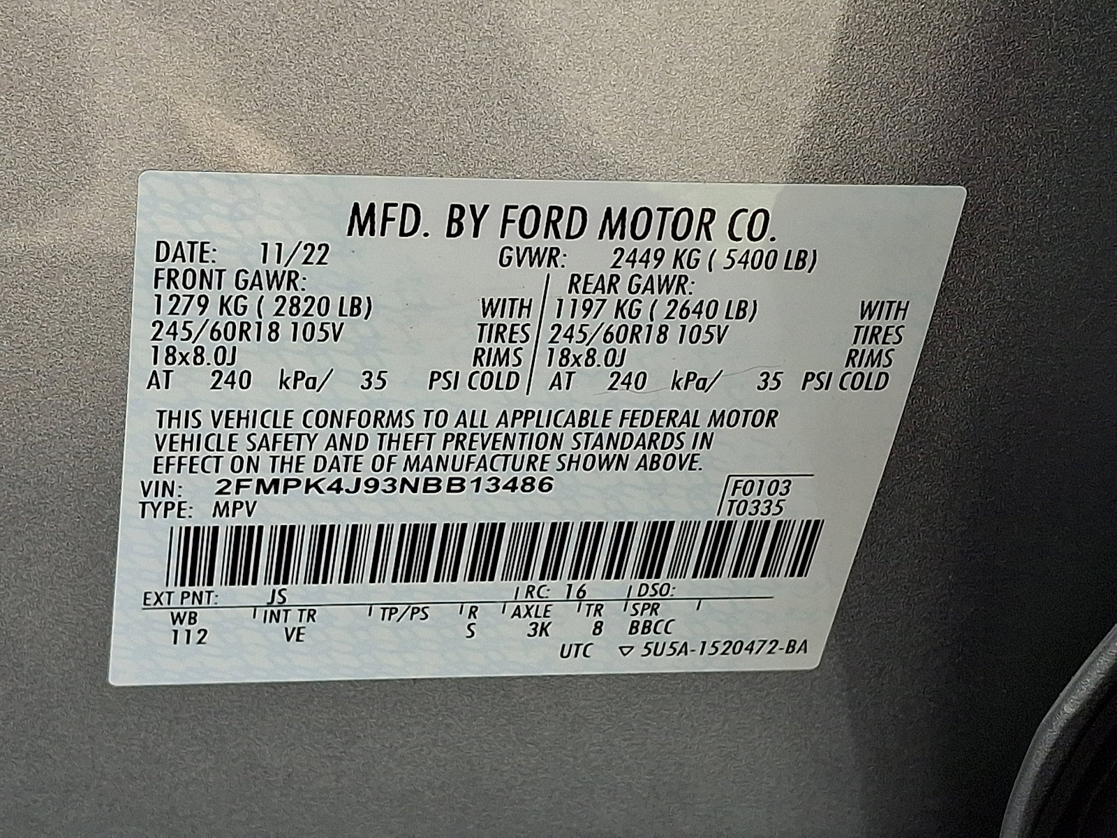 Certified 2022 Ford Edge SEL w/ Convenience Package AWD/4WD image 29