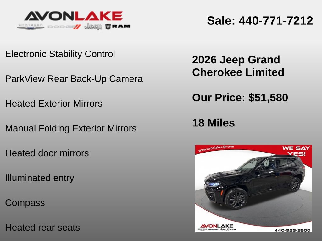 New 2026 Jeep Grand Cherokee Limited image 12