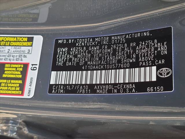 Used 2025 Toyota Camry LE FWD image 23